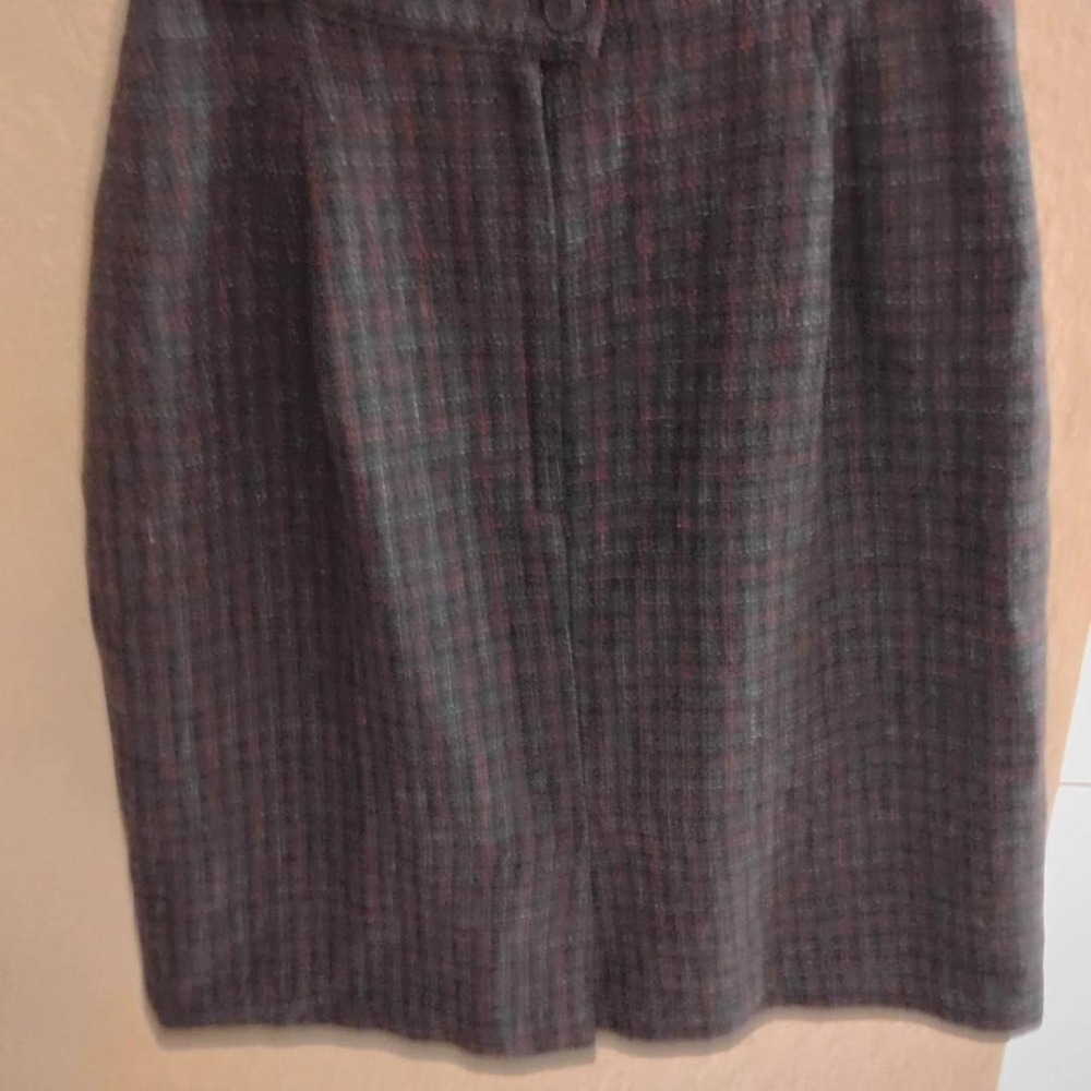 'Vintage Briggs New York Plaid Tweed Skirt XS  preppy vampy goth minimalist